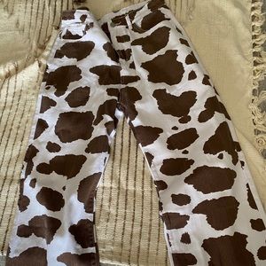 Cow Print Jeans